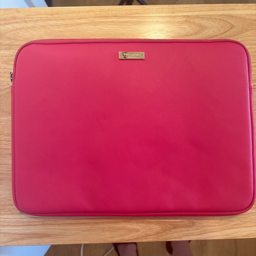 Kate Spade New York Hot Pink Leather Laptop Case Macbook Pro Macbook Air